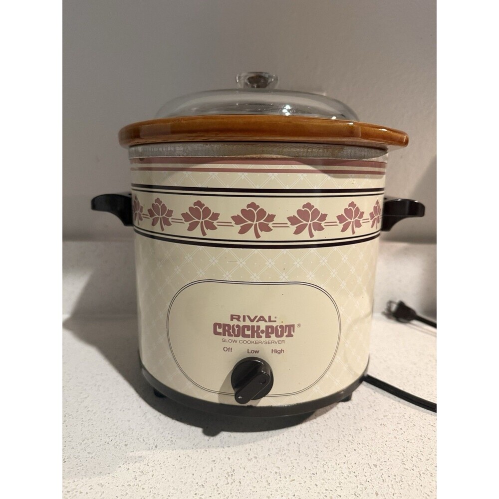 Vintage Rival Crock Pot Slow Cooker 3.5 Qt Model 3150/2